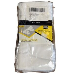 Utopia Kitchen White Cloth Napkins [12 Pack, 18" x (Set of 12),